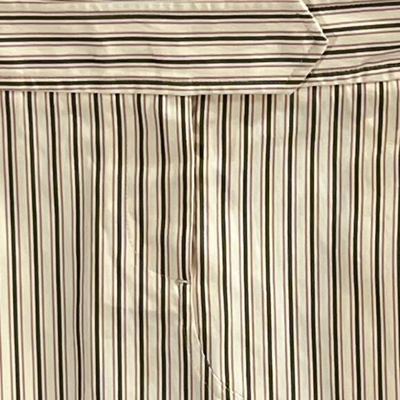 J Crew Skirt Beige Striped Cotton Pencil A Line Classic Career Women’s 4 New - Picture 4 of 10